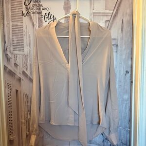 Express pale pink relaxed blouse